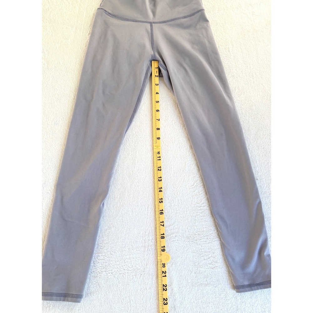 Light Purple/Gray High Waisted Athletic Yoga Leggings Womens XS Solid Stretch - Picture 4 of 6
